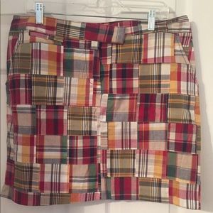 Patchwork Plaid Mini Skirt